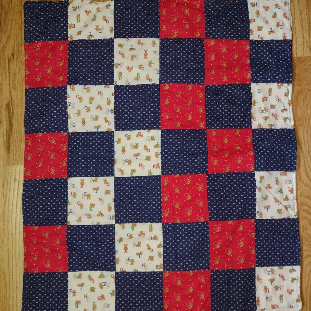 New handmade weighted Baby Blanket with cute Bears